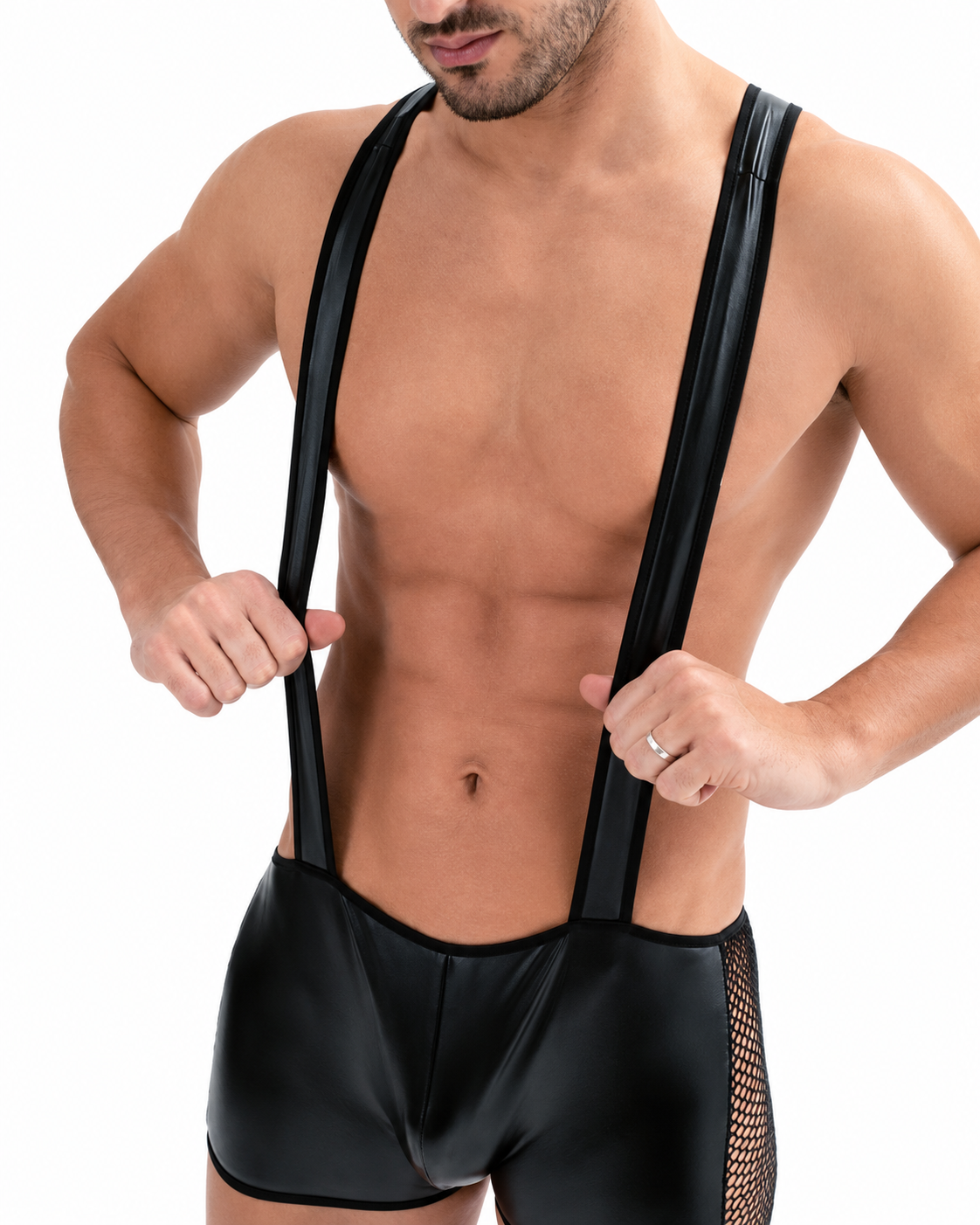 Conjunto Masculino con Tiradores Negro